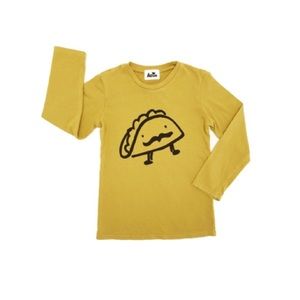 Mr Taco Long Sleeve Shirt - mustard